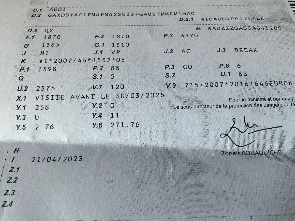 1º matriculación