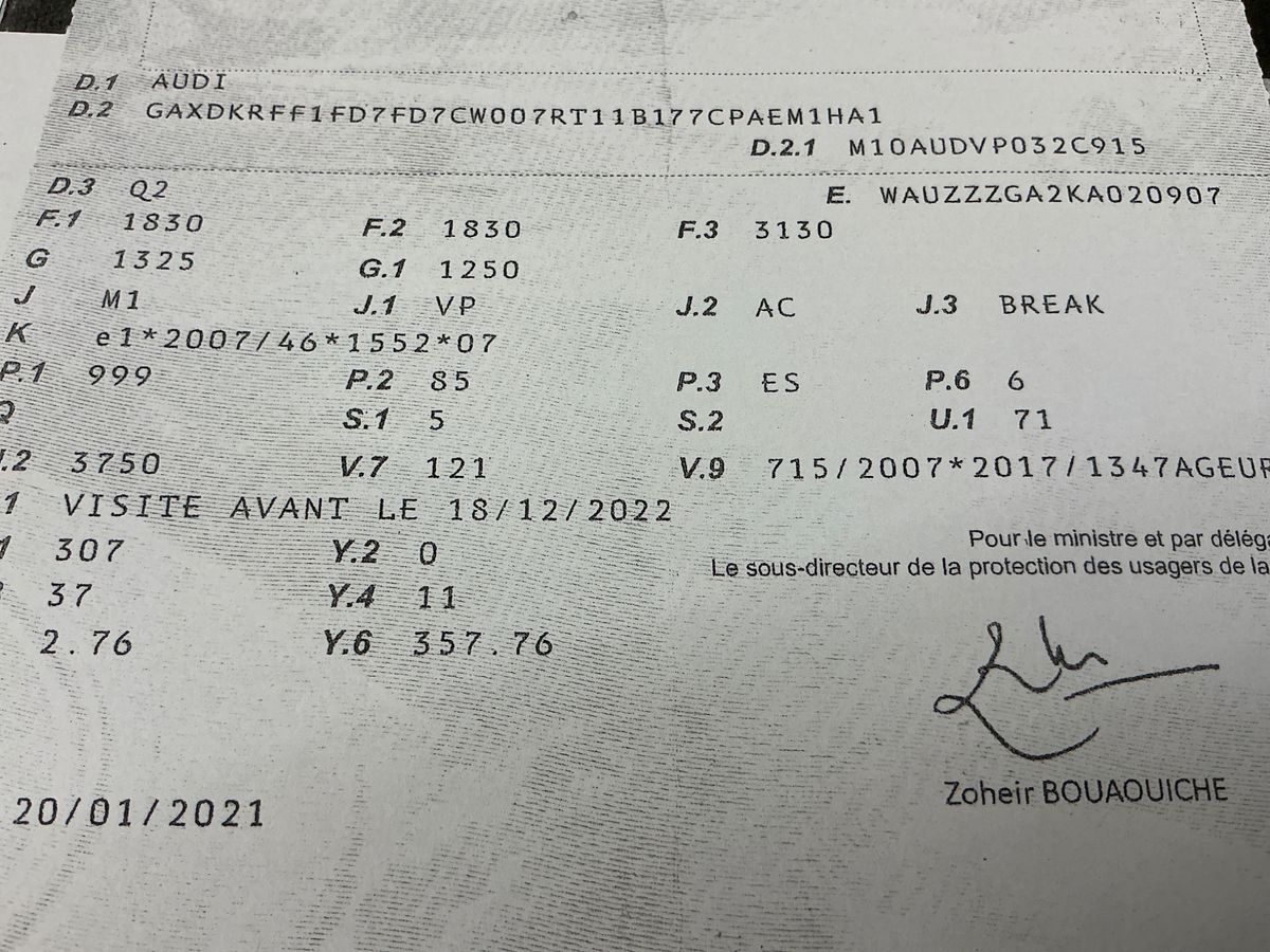 1º matriculación