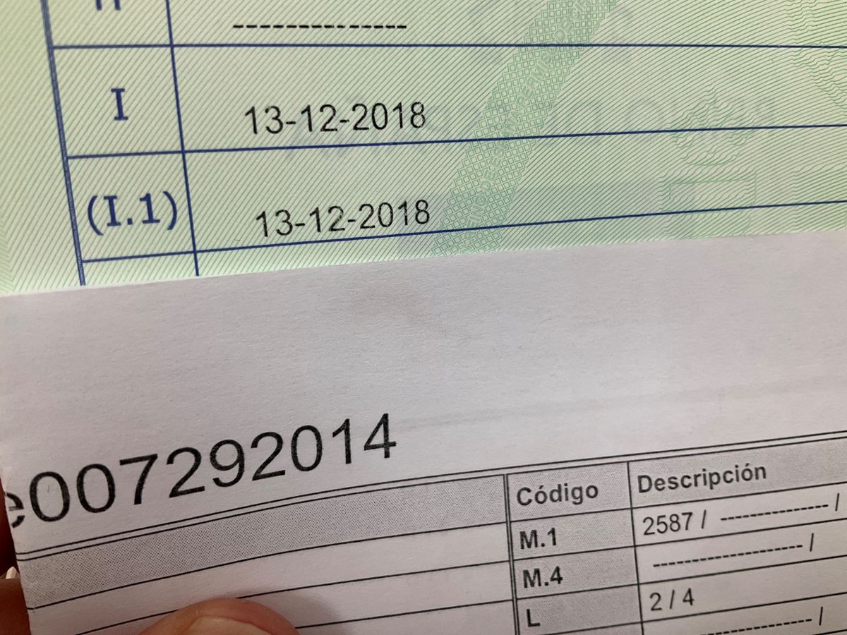 1º matriculación