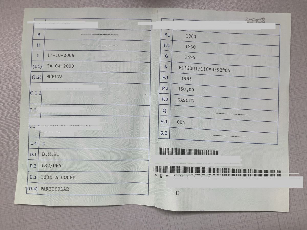 1º matriculación