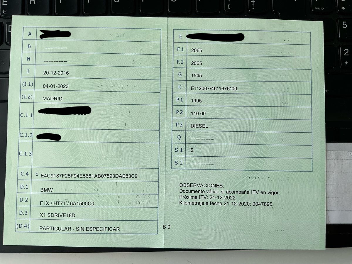 1º matriculación