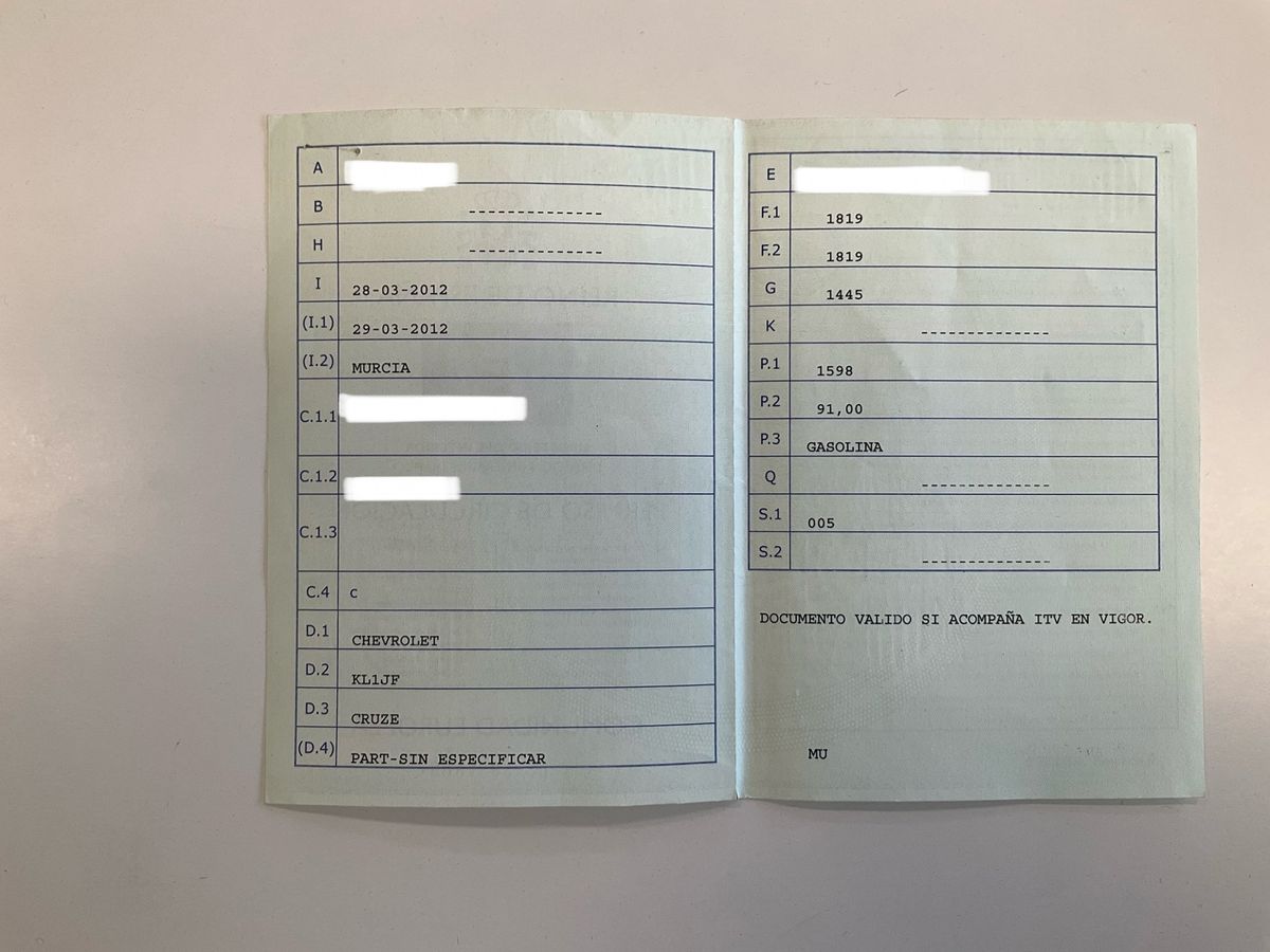 1º matriculación