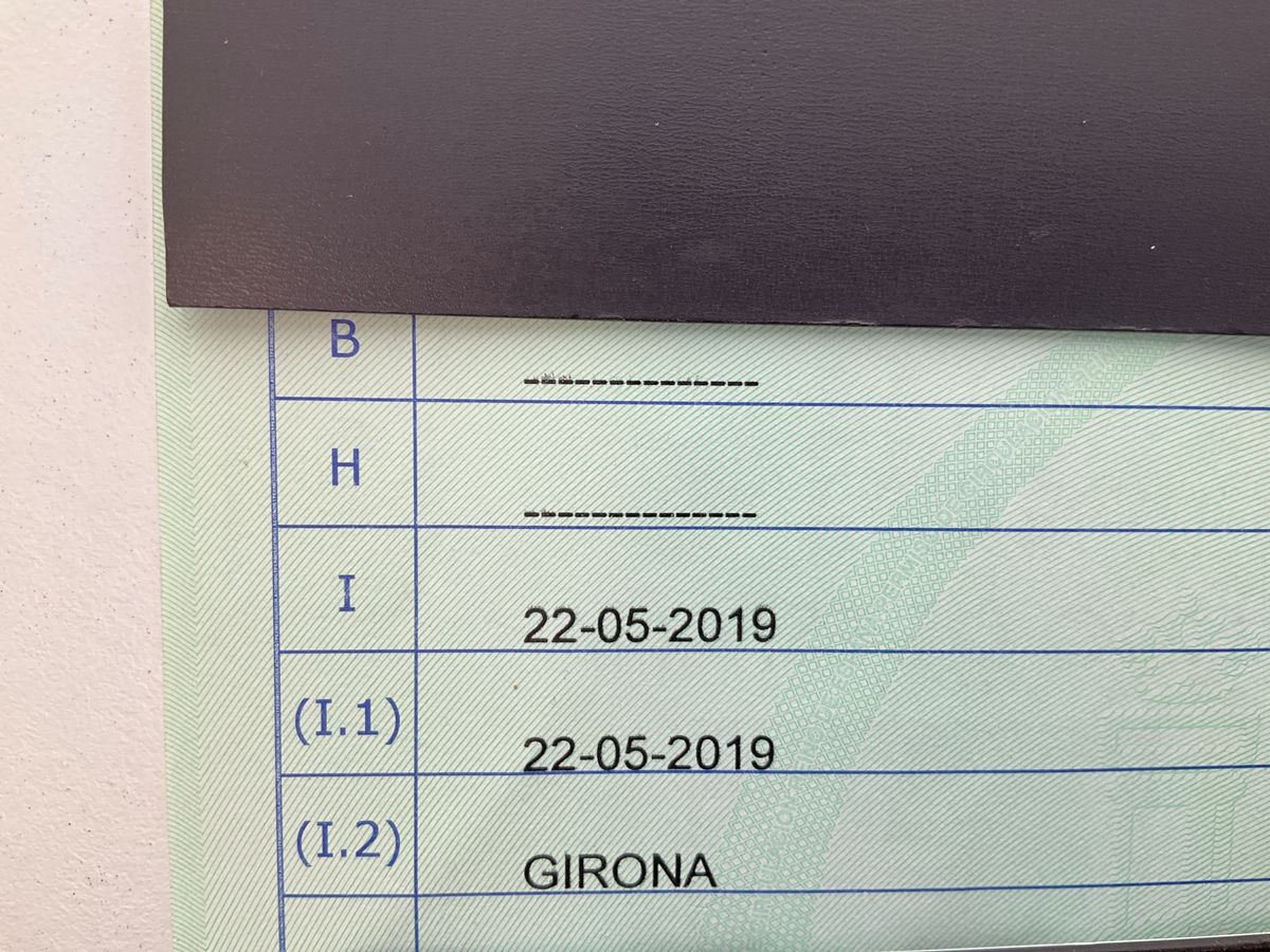 1º matriculación