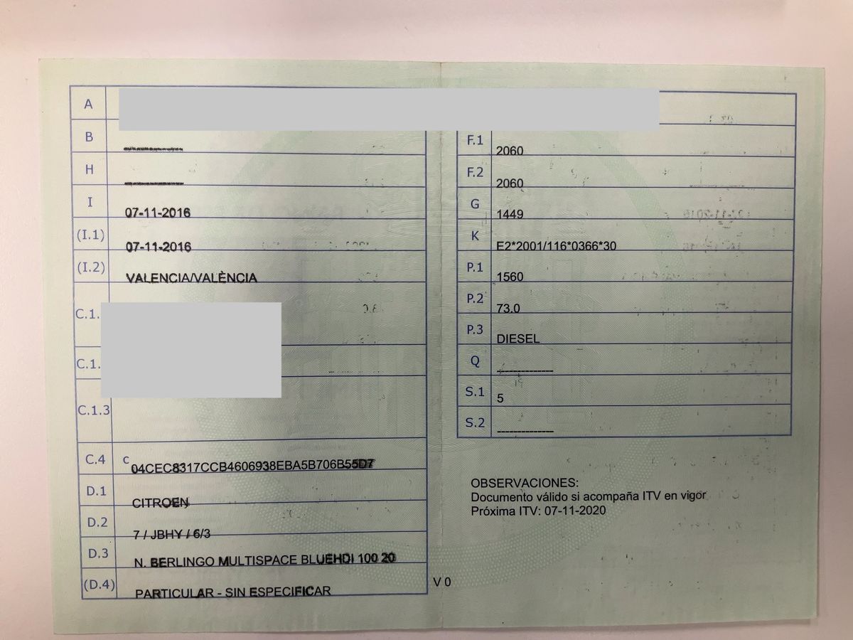 1º matriculación