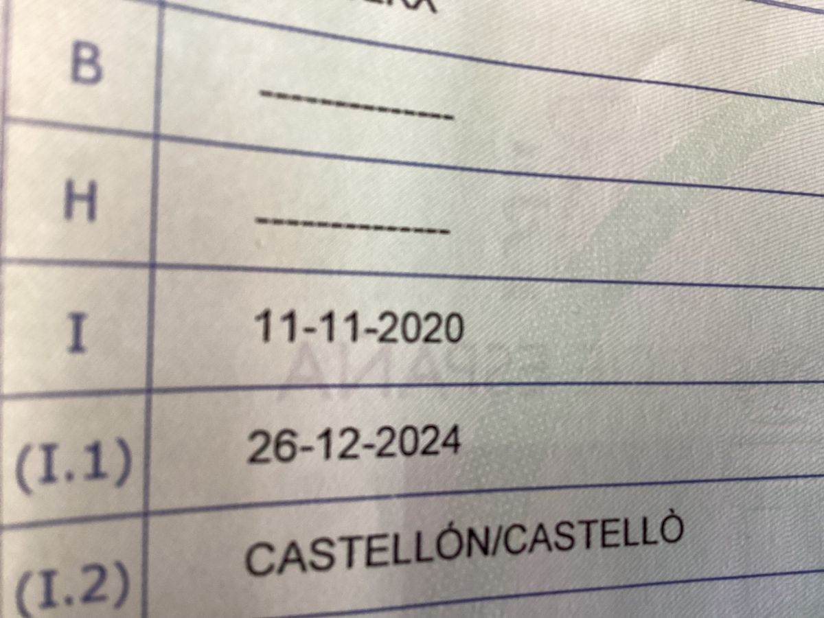 1º matriculación
