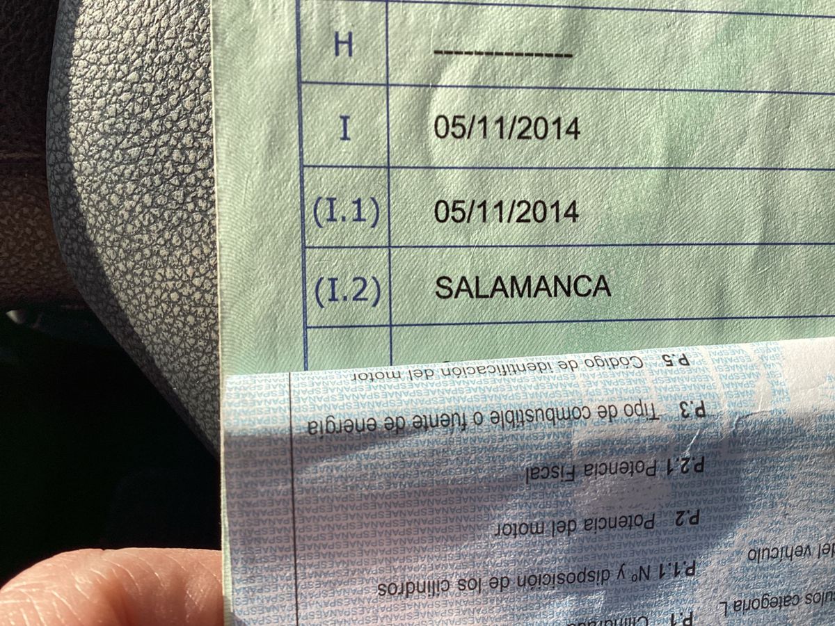 1º matriculación