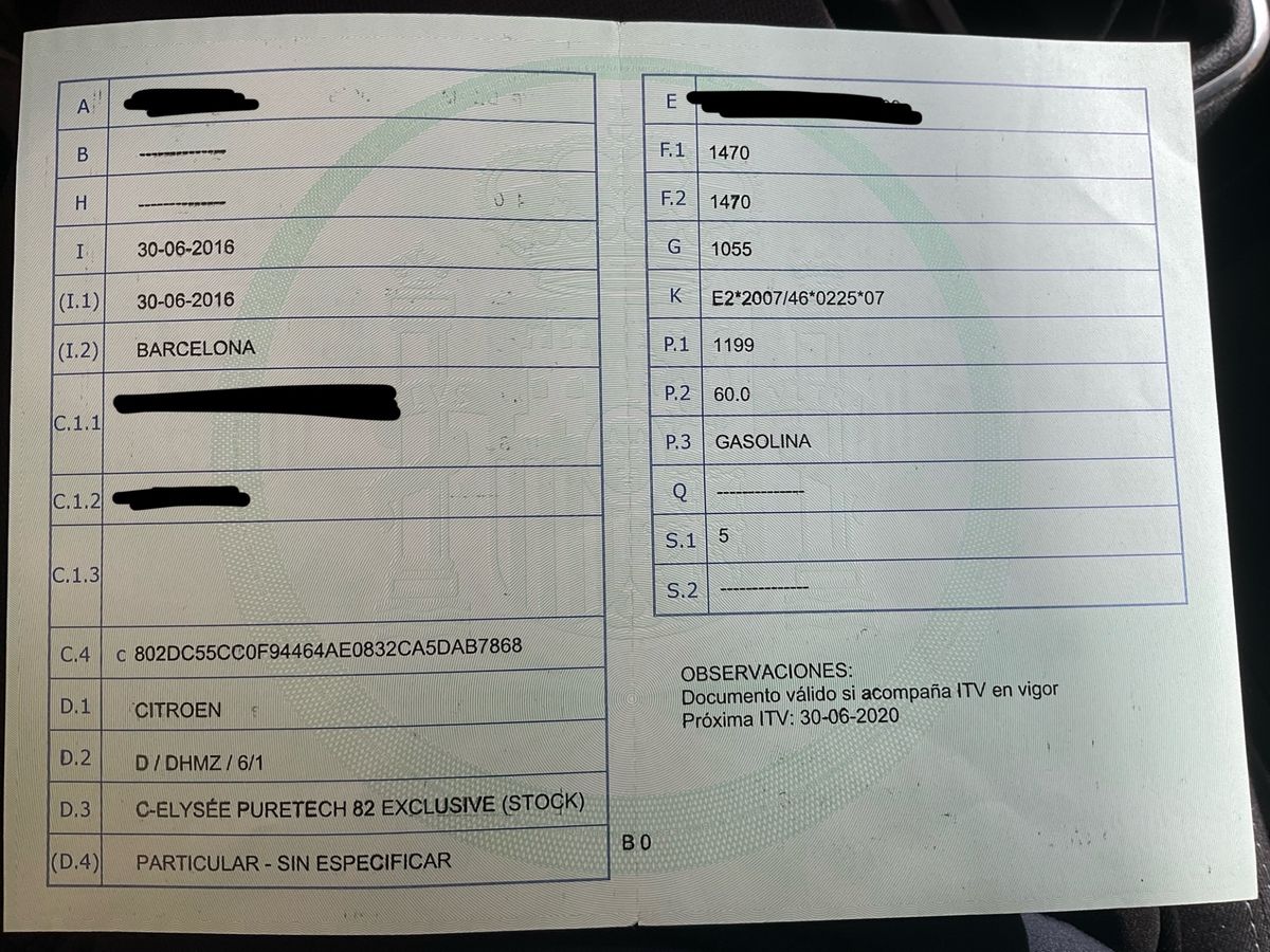 1º matriculación