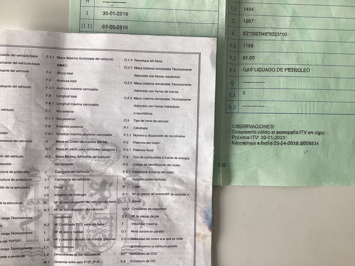 1º matriculación