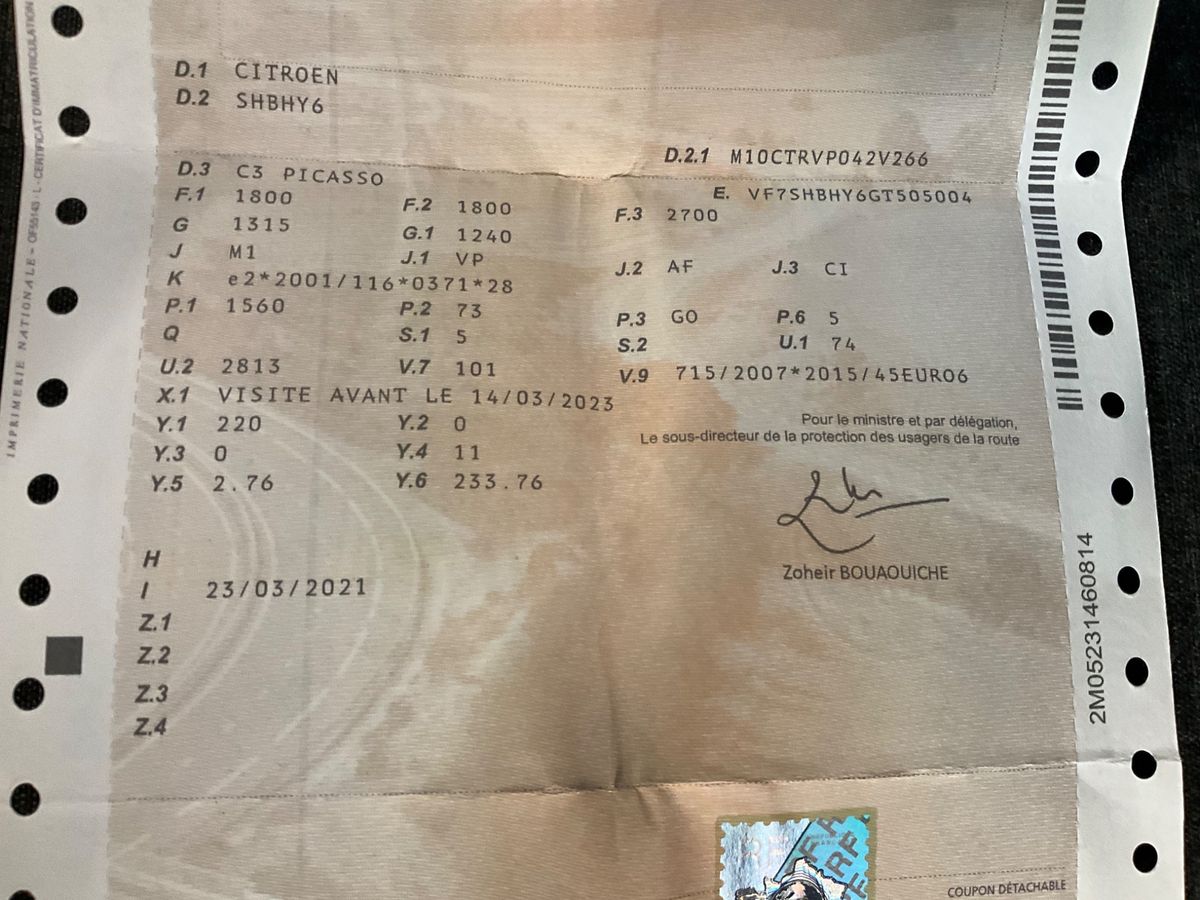 1º matriculación