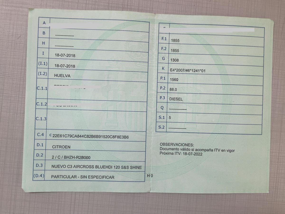 1º matriculación