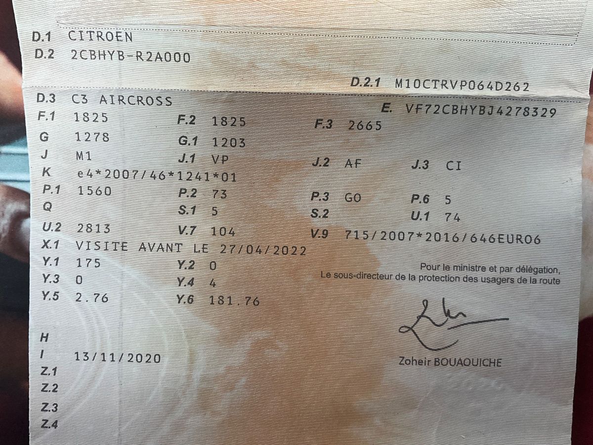 1º matriculación