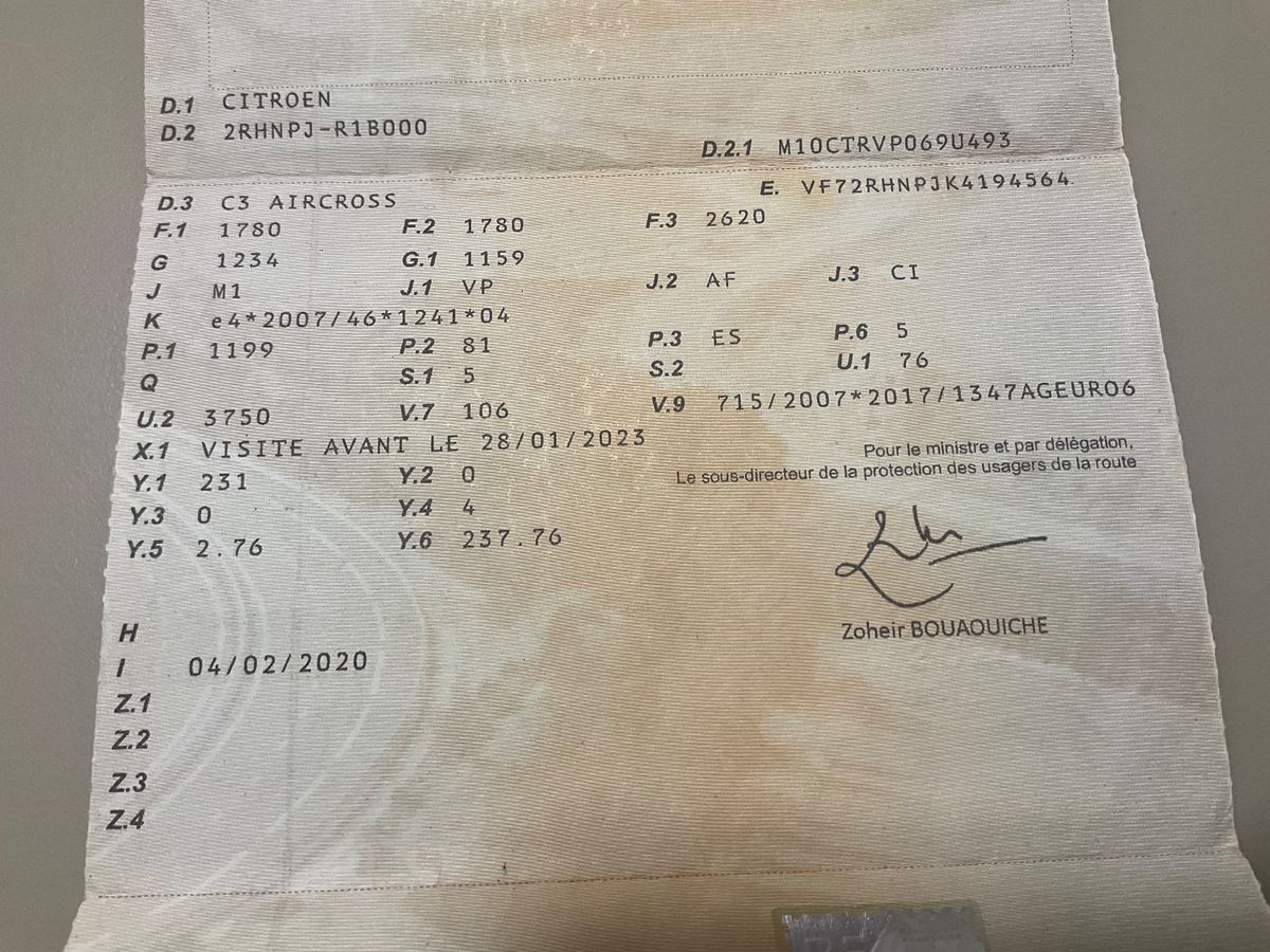 1º matriculación