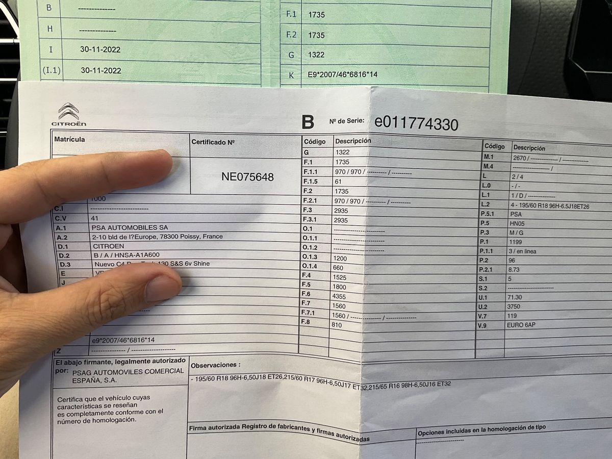 1º matriculación