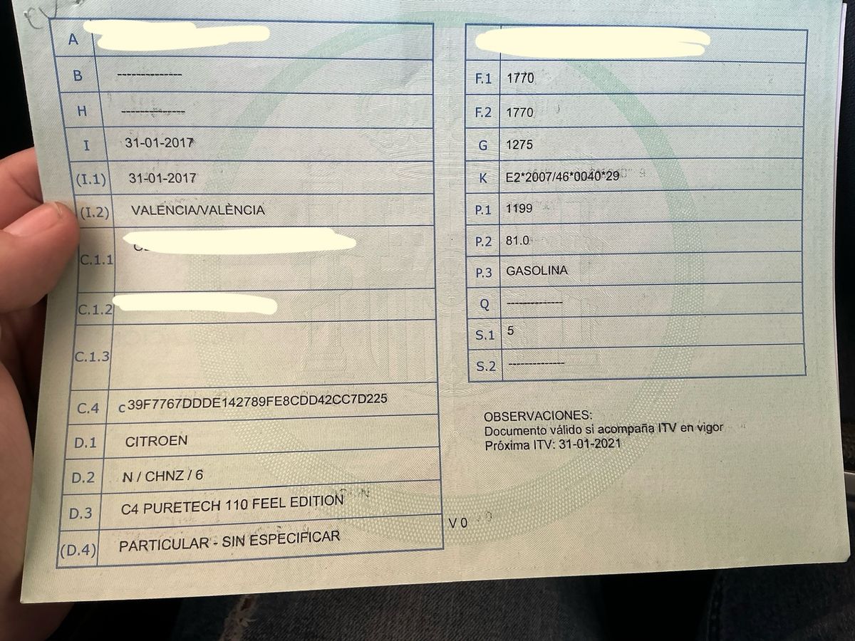 1º matriculación