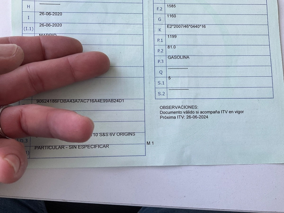 1º matriculación