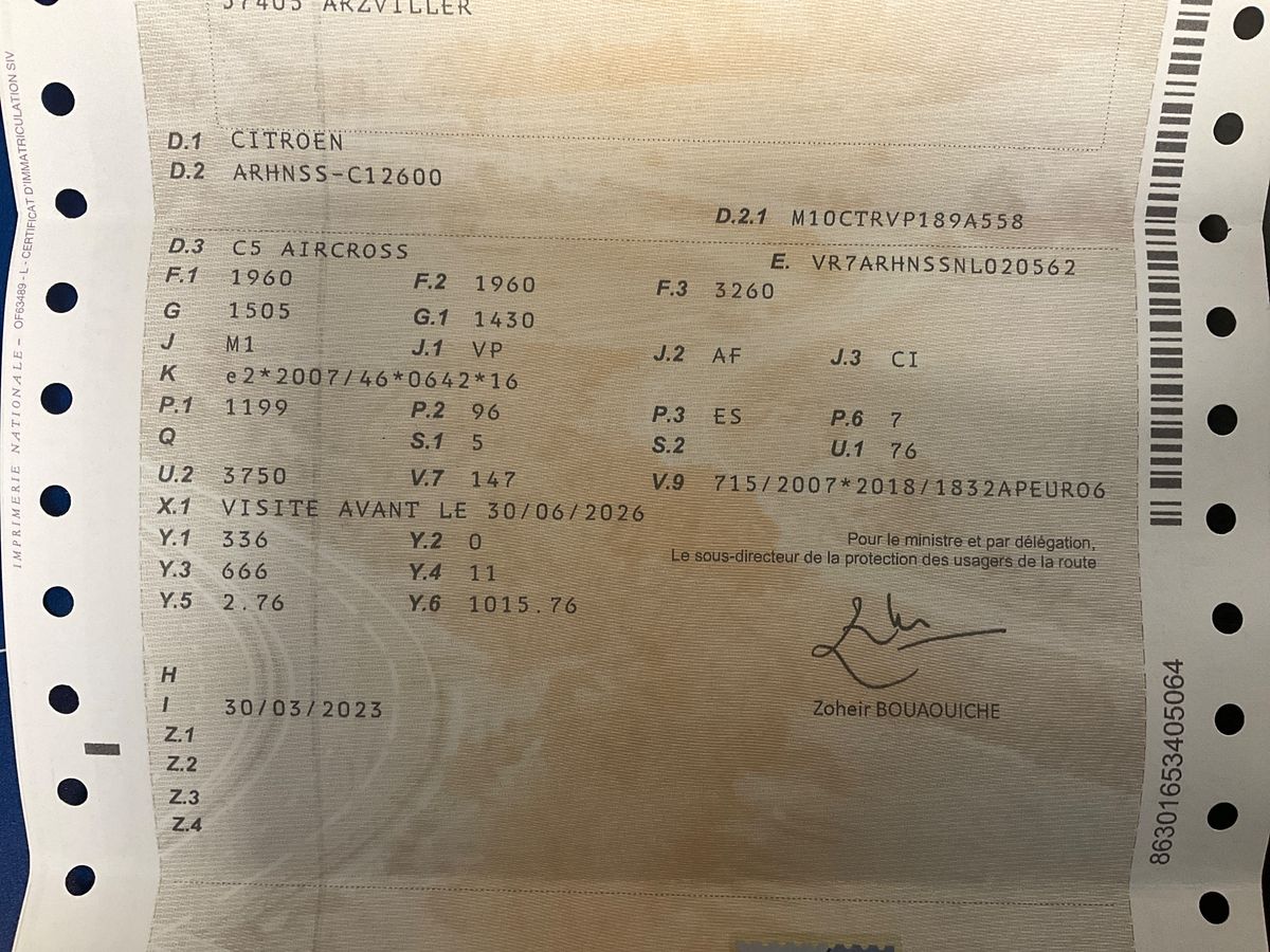 1º matriculación