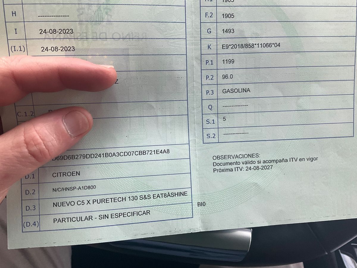 1º matriculación