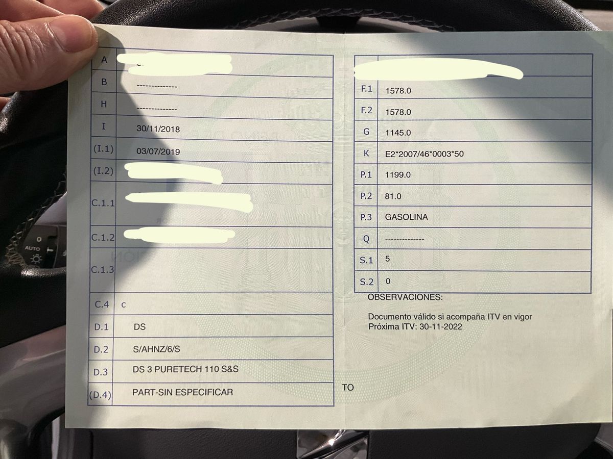 1º matriculación