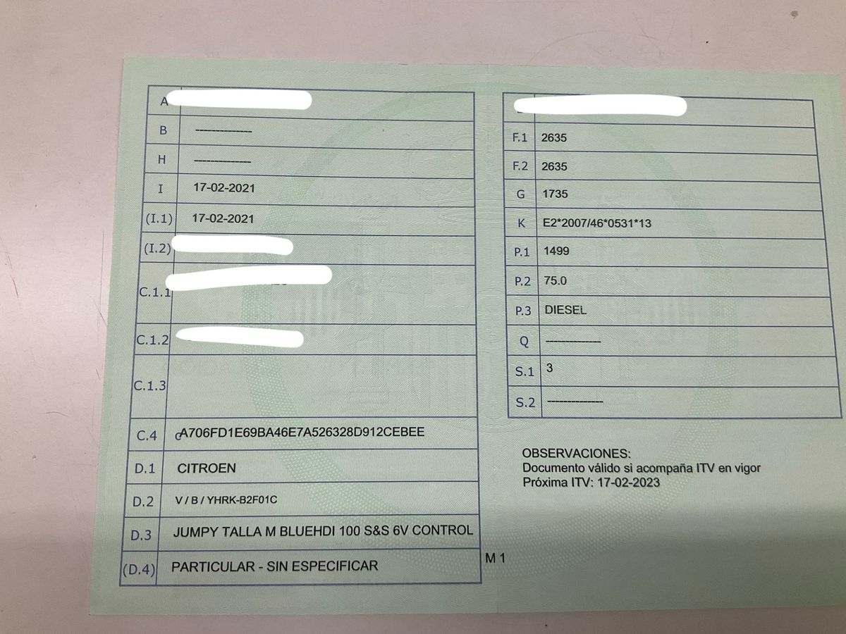 1º matriculación