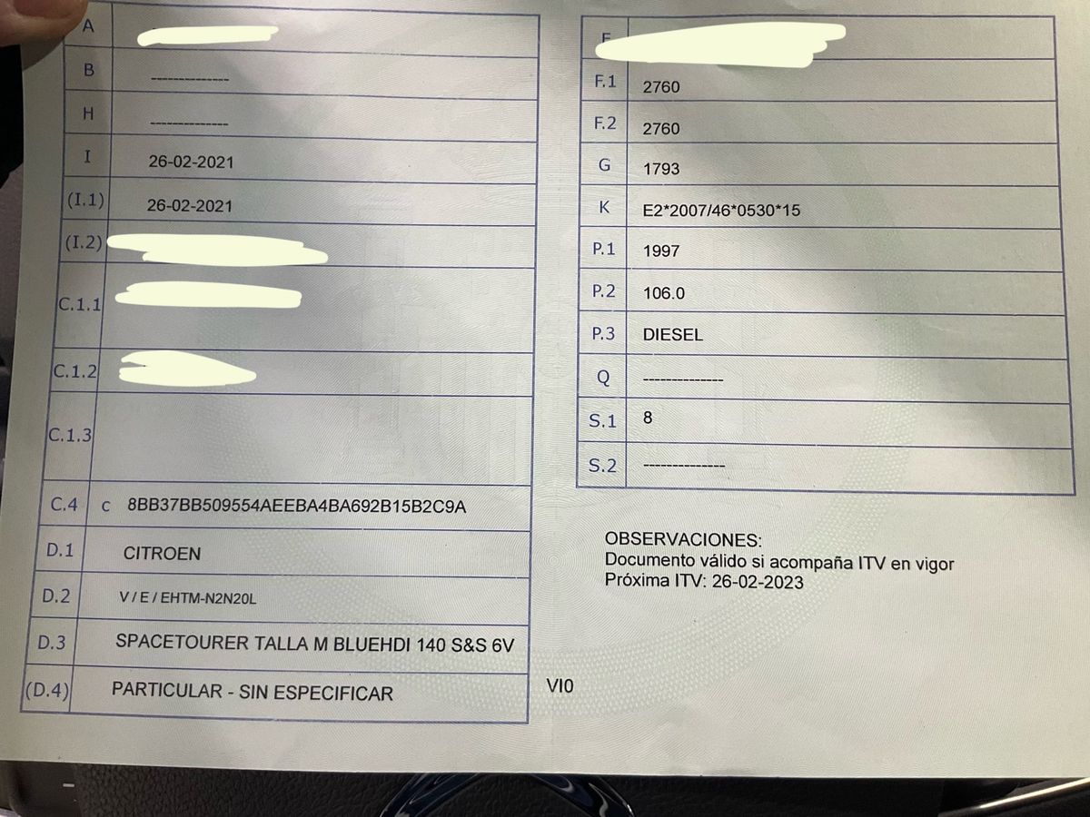 1º matriculación