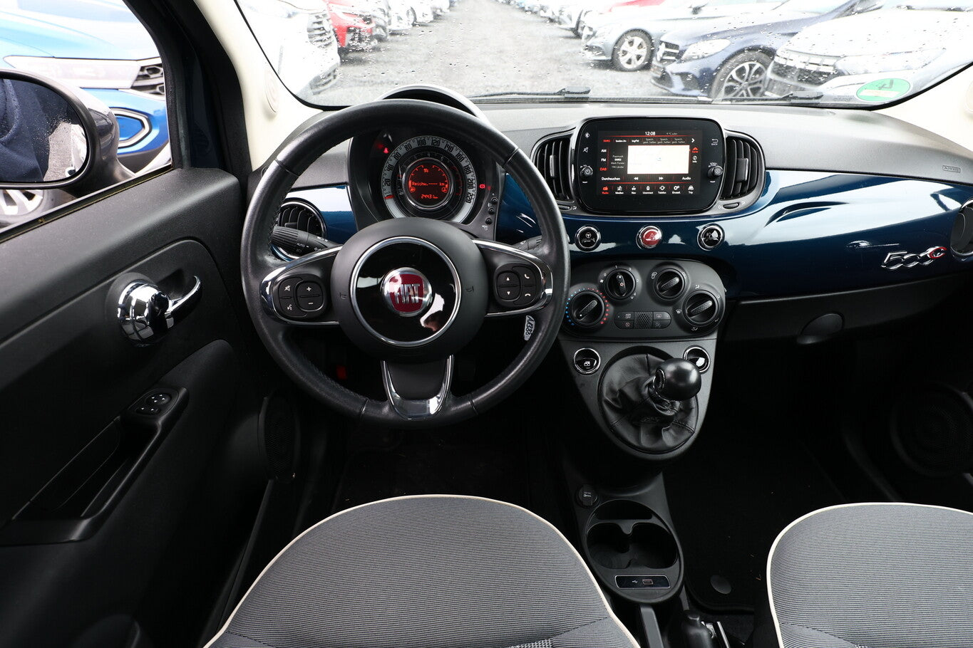 Fiat 500C 1.2 8V 69 Lounge Nav PDC elFH Temp 97555380 6
