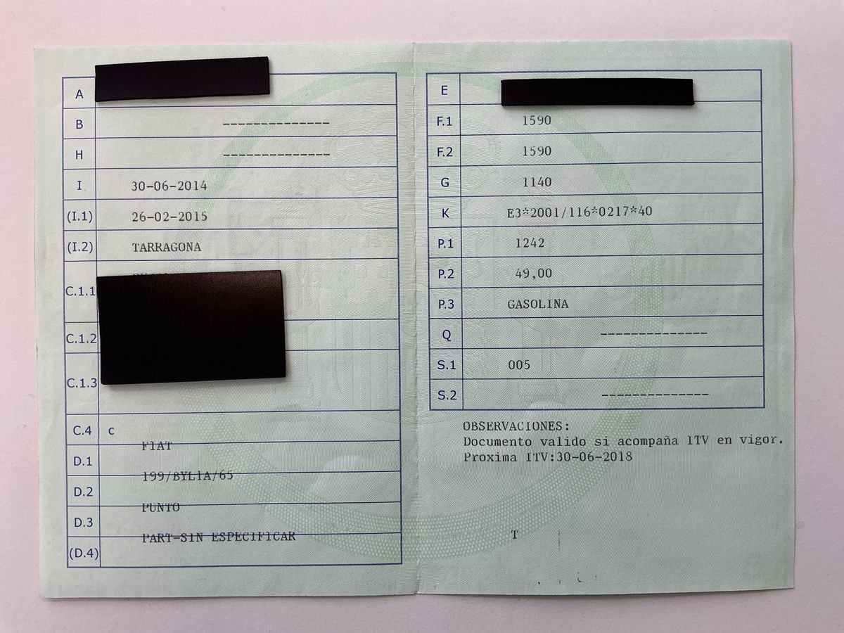 1º matriculación
