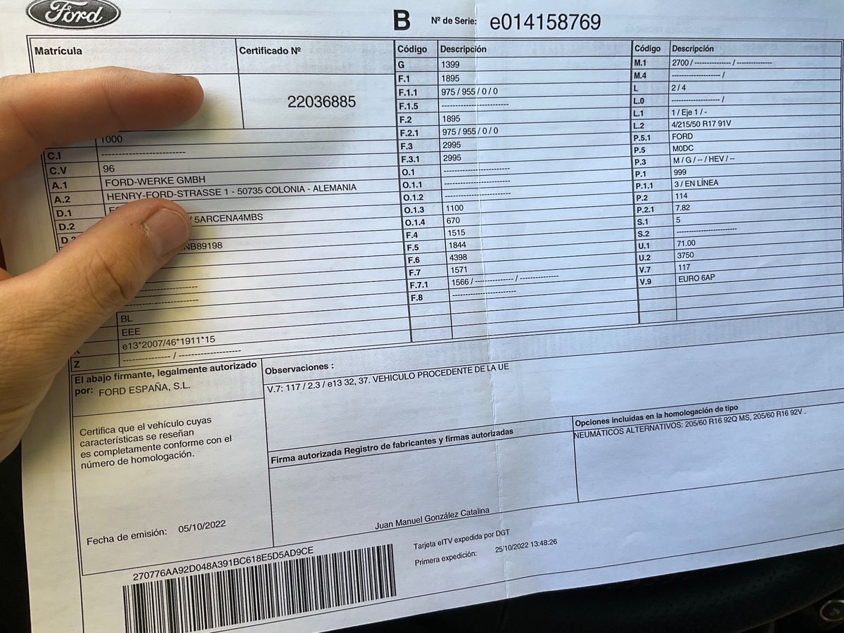 1º matriculación