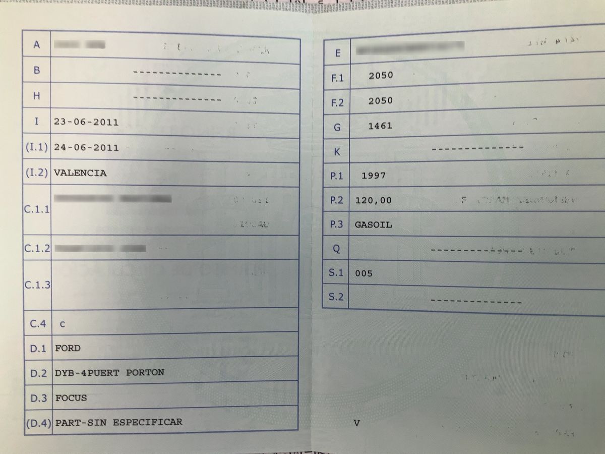 1º matriculación