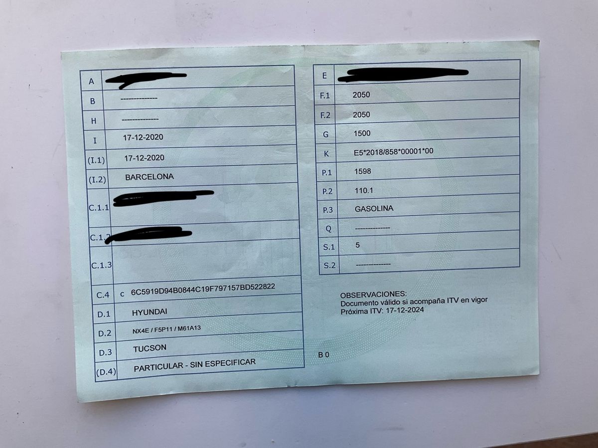 1º matriculación