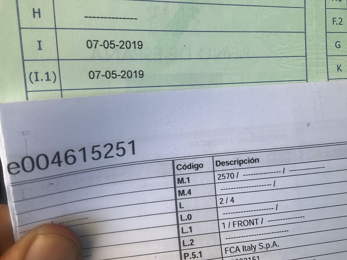 1º matriculación