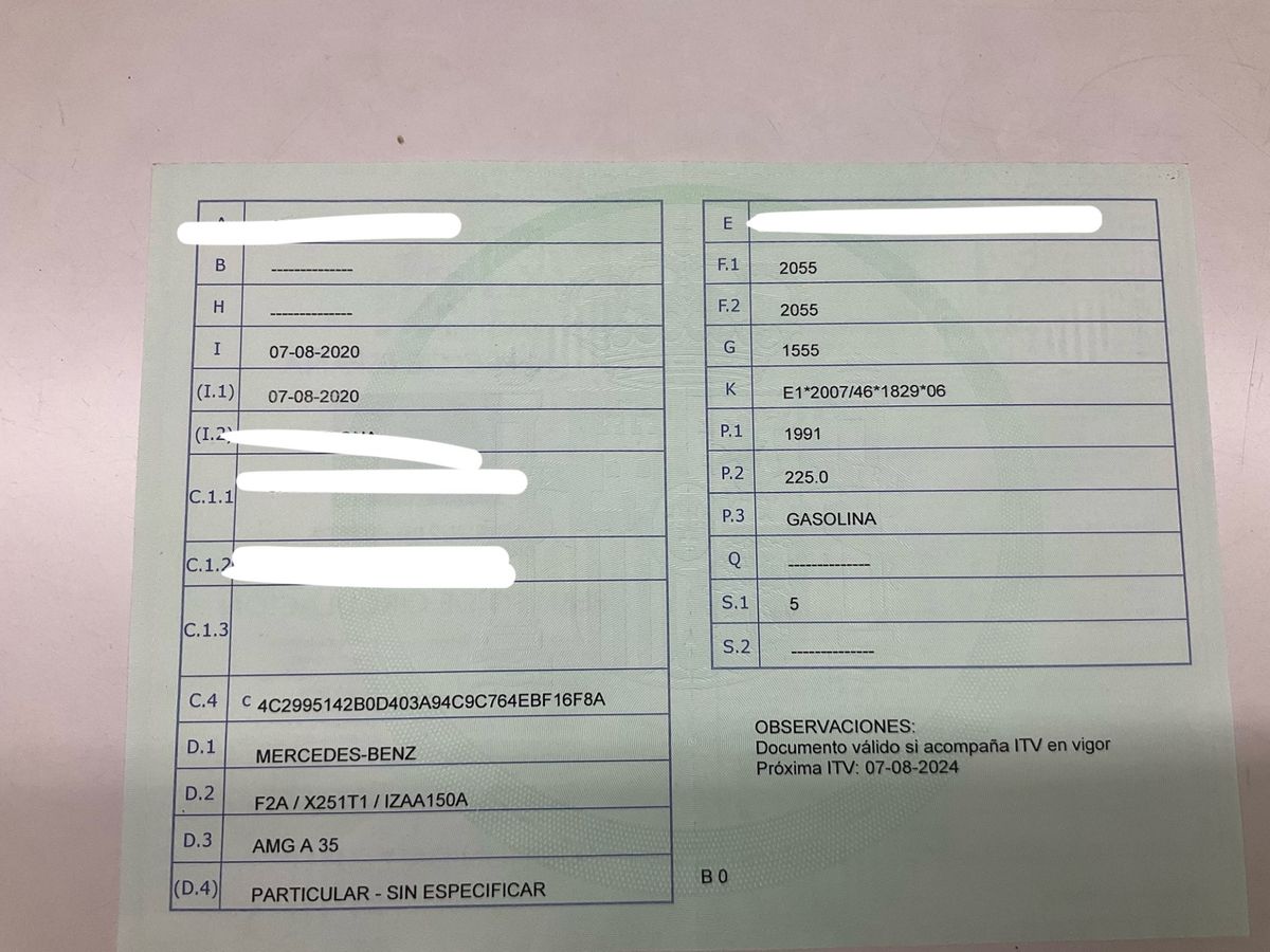 1º matriculación