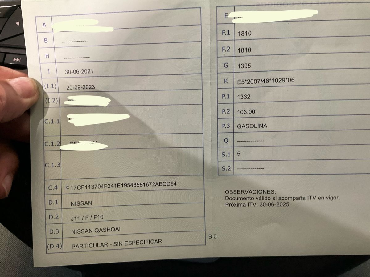 1º matriculación