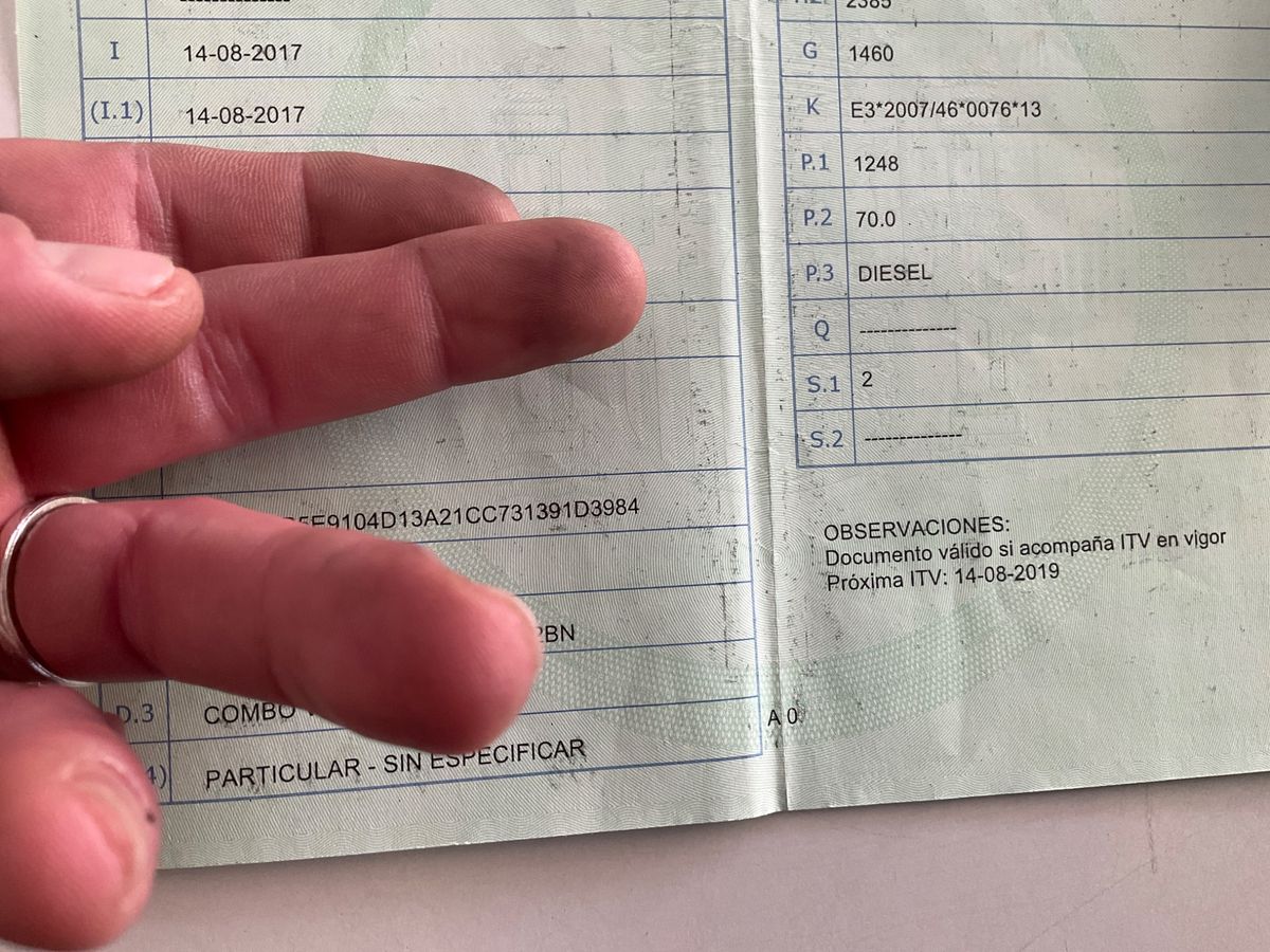 1º matriculación