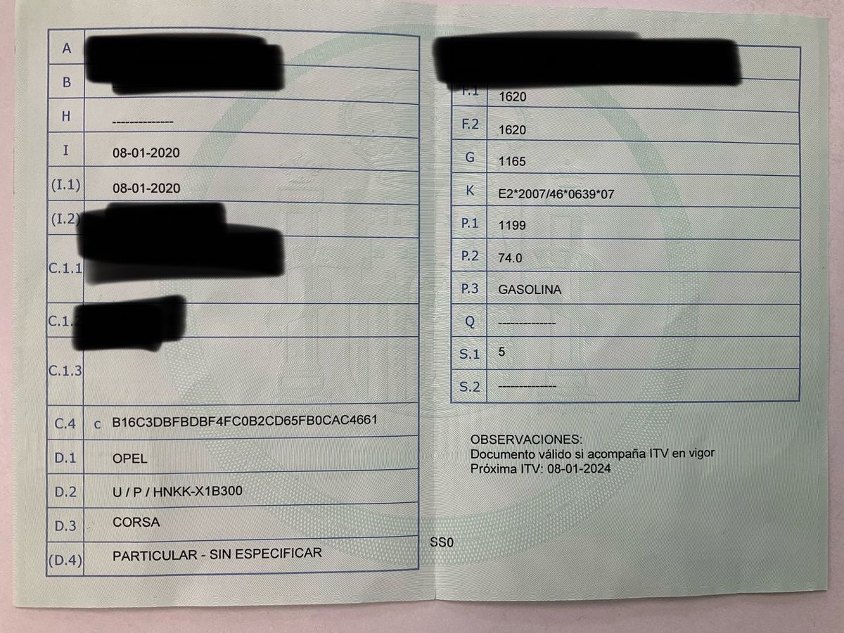 1º matriculación