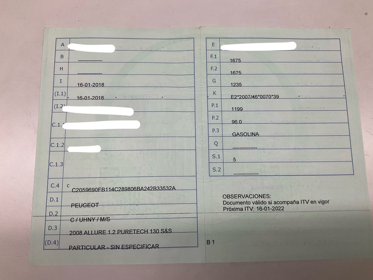 1º matriculación