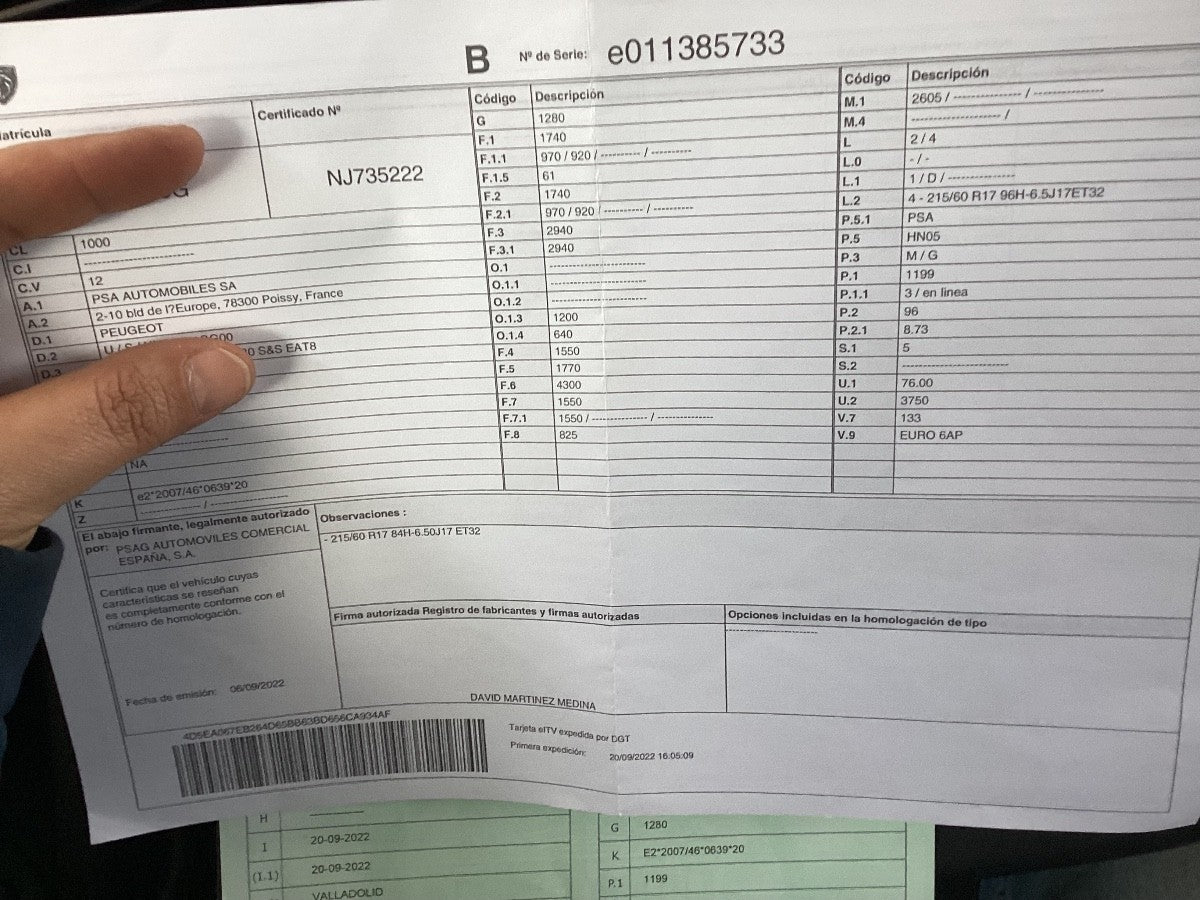 1º matriculación
