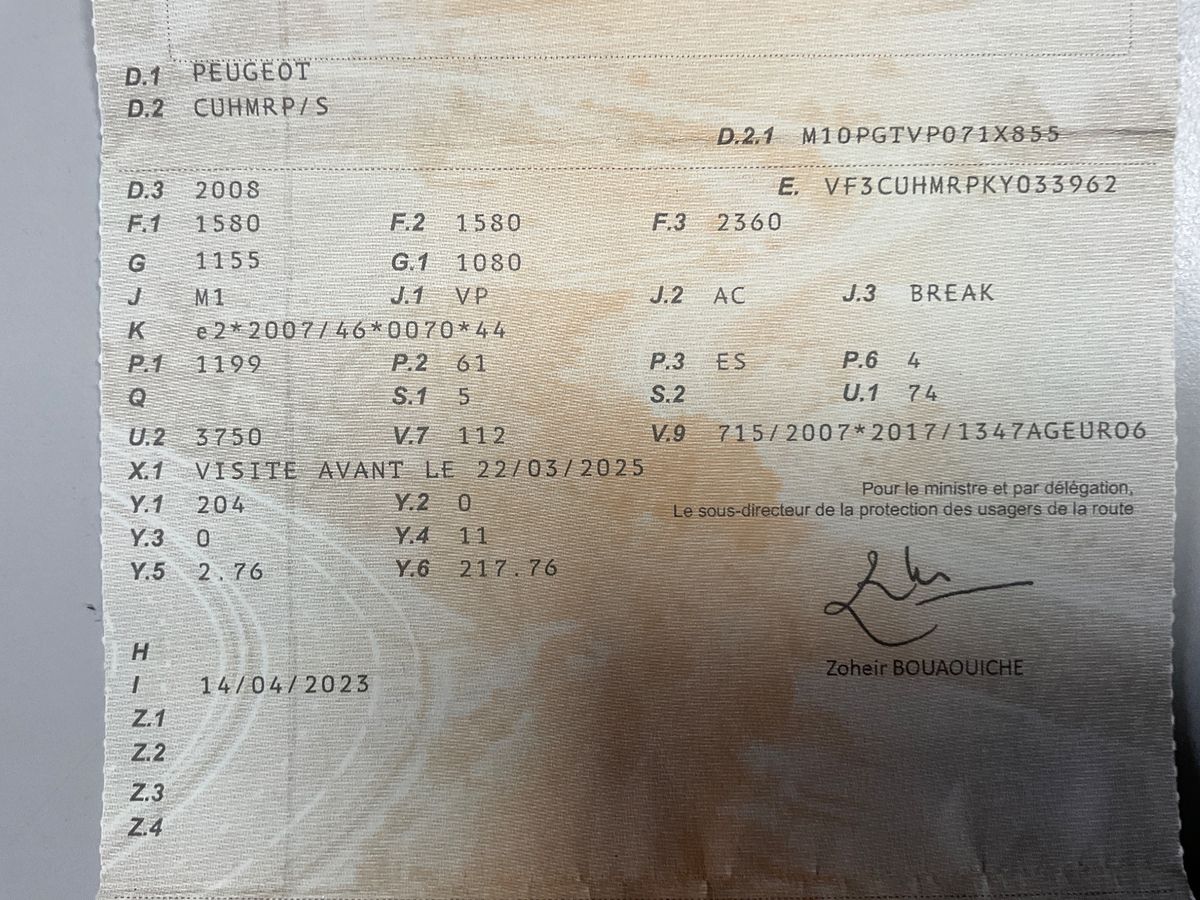 1º matriculación