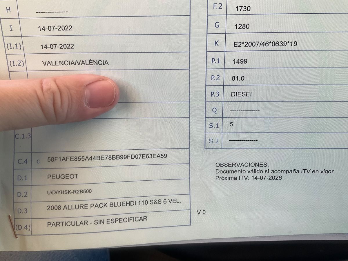 1º matriculación
