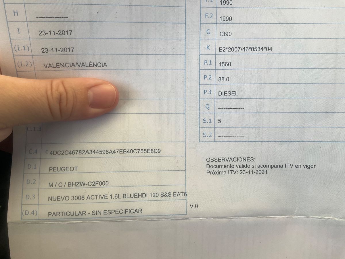 1º matriculación