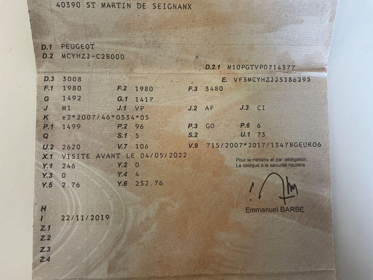 1º matriculación
