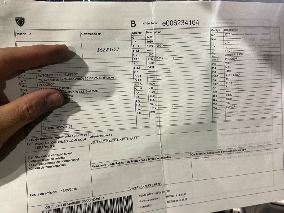1º matriculación