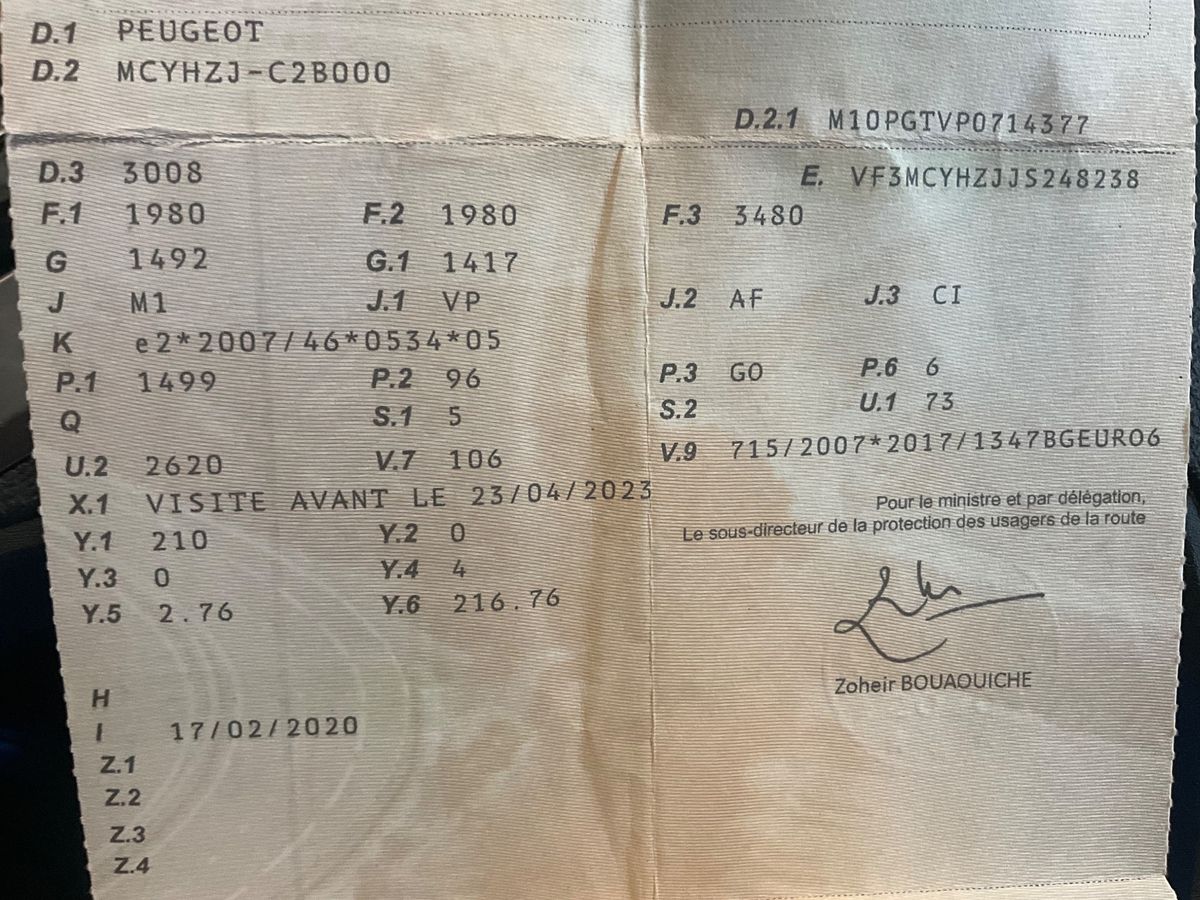 1º matriculación