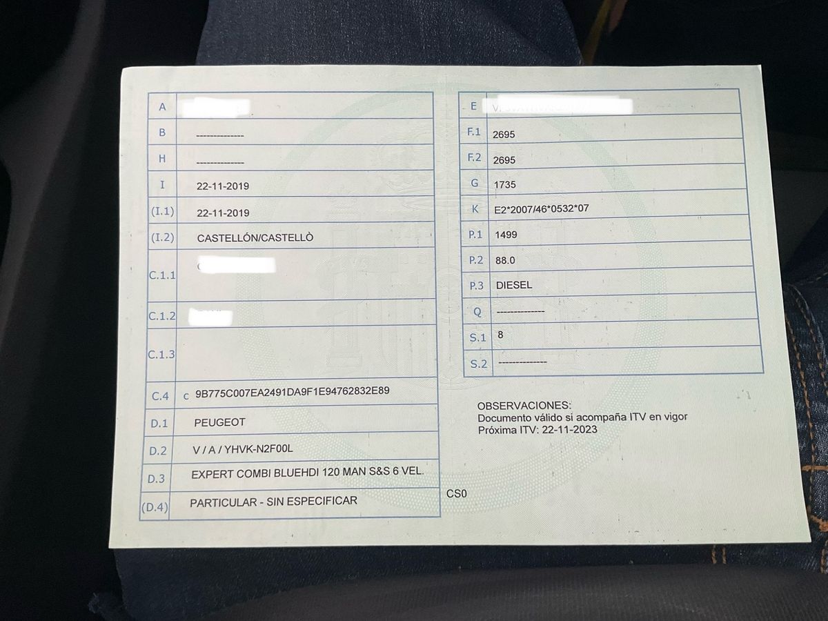 1º matriculación