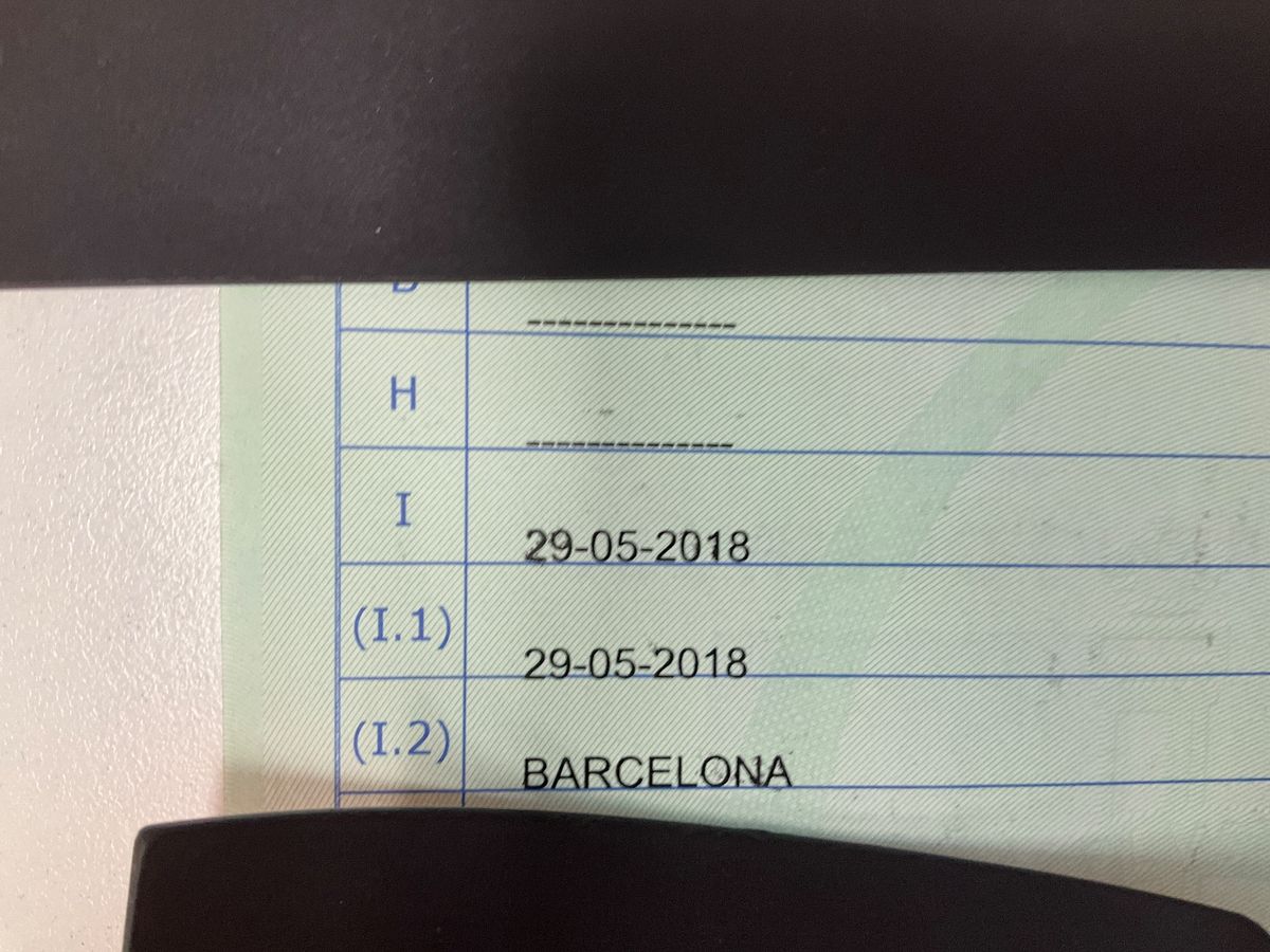 1º matriculación