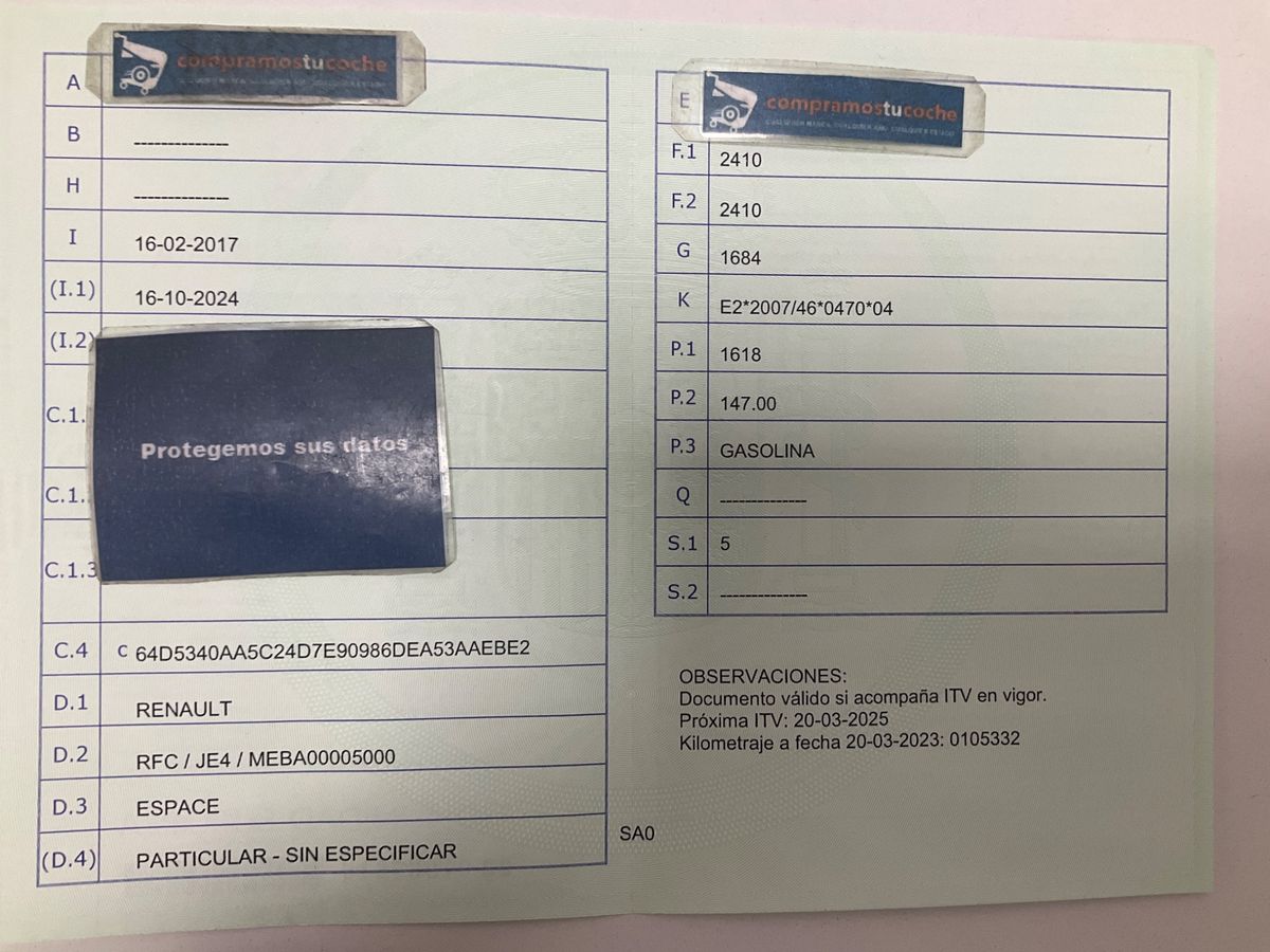 1º matriculación