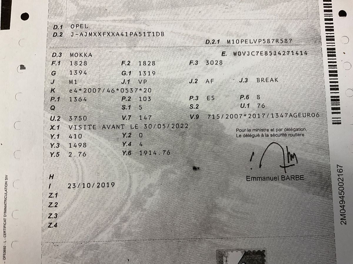 1º matriculación