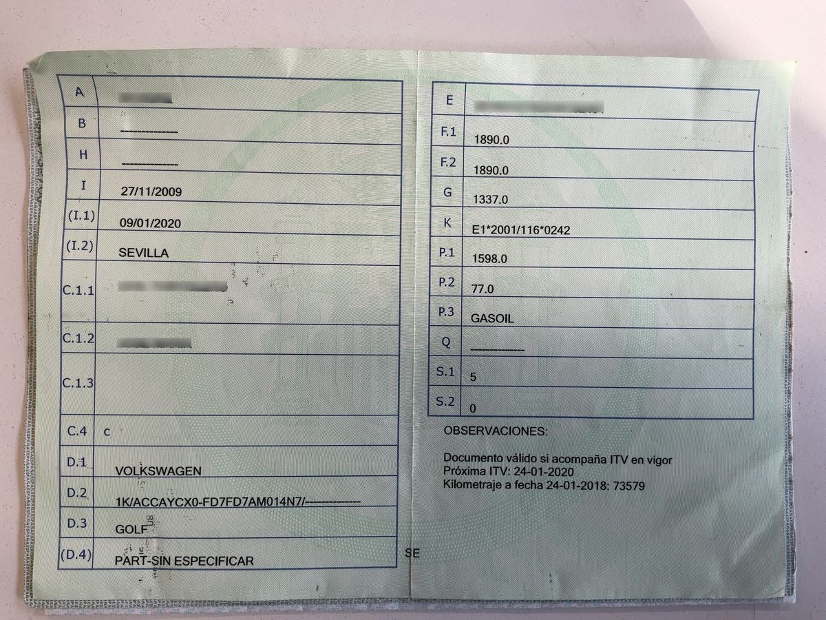 1º matriculación