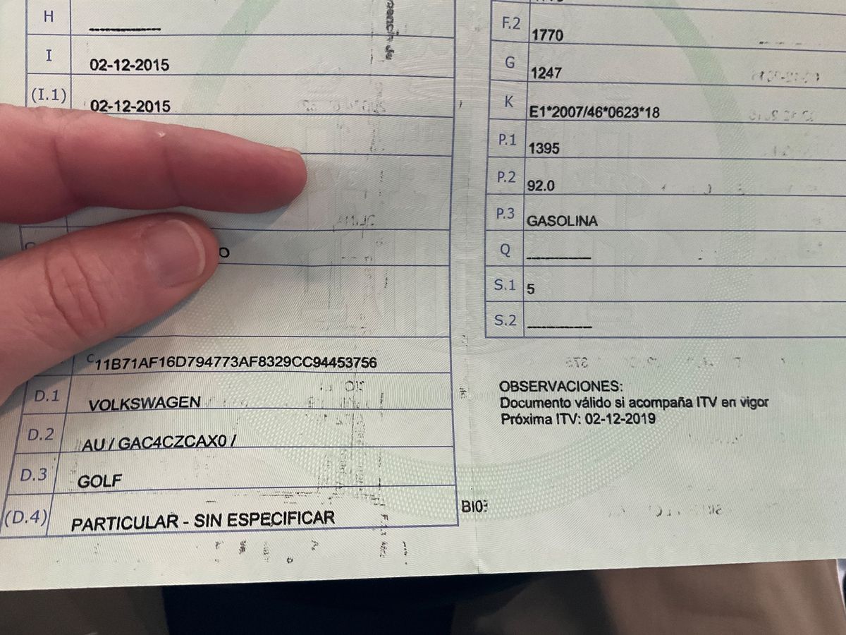 1º matriculación