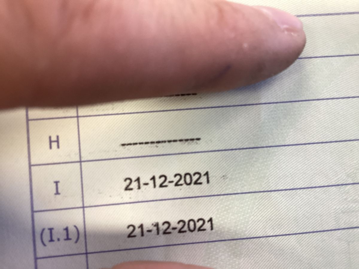 1º matriculación