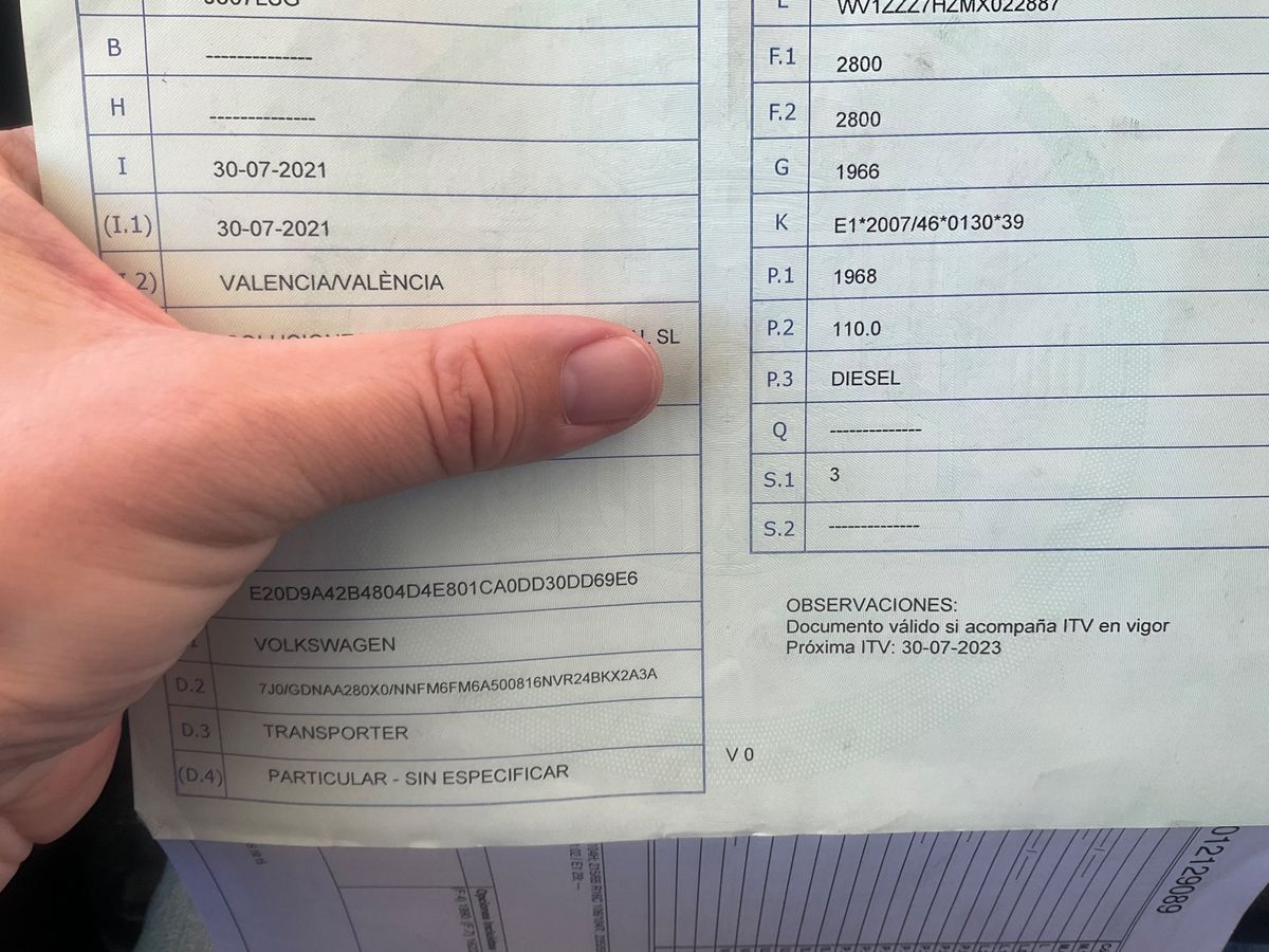 1º matriculación